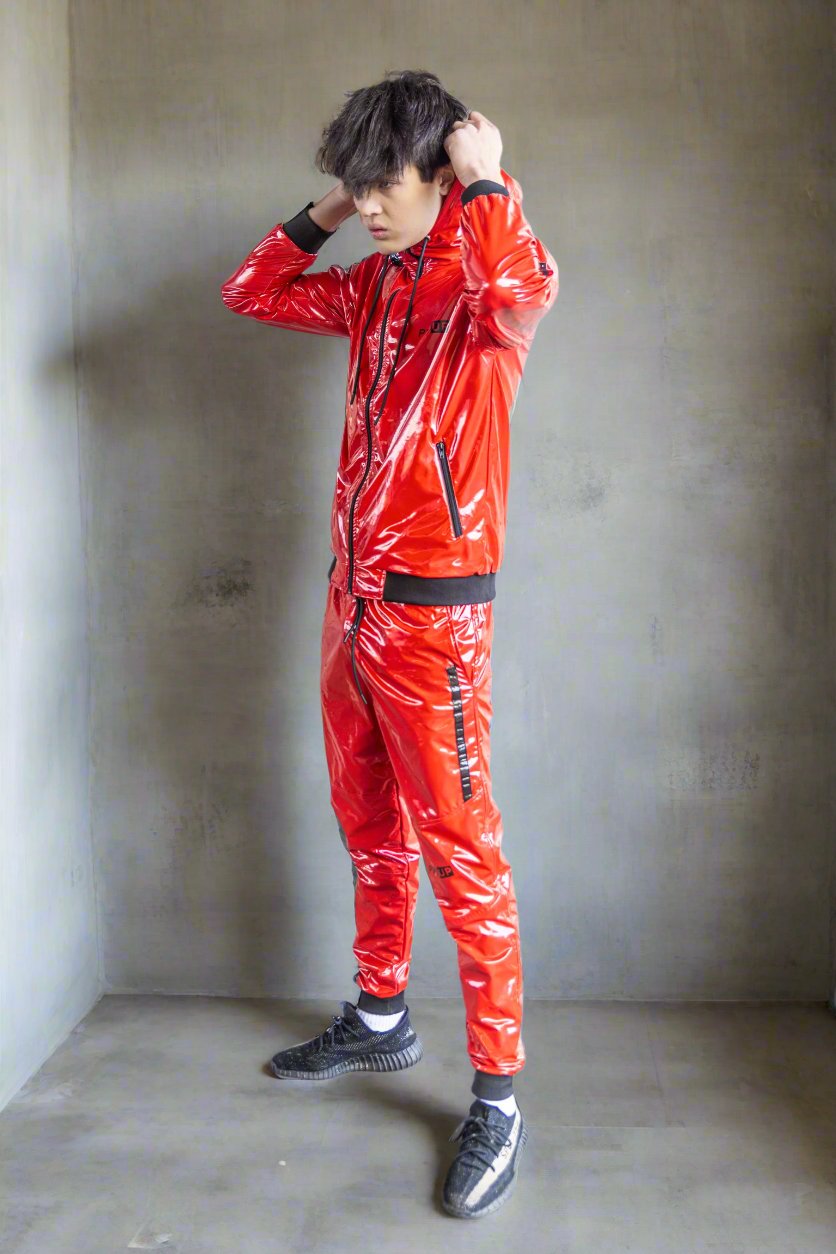 PLAY UP - red / black - PANTS - PVC