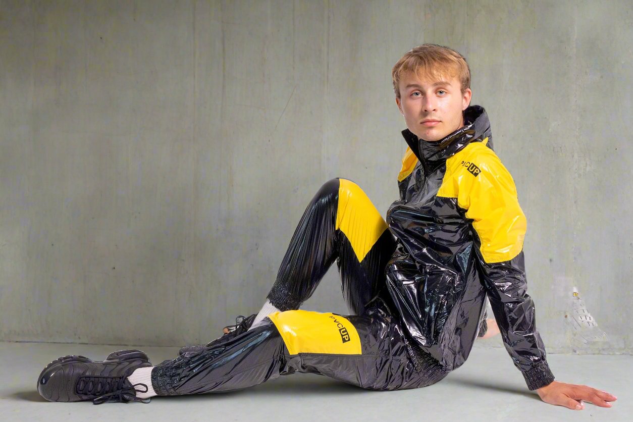 EYES UP - black / yellow - PANTS - NYLON