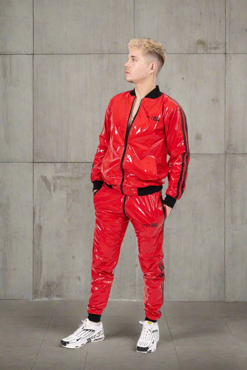 TOUCH UP - red / black - PANTS - PVC