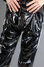 PLAY UP - black / white - PANTS - PVC