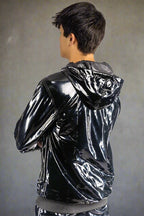 PLAY UP - black / white - JACKET - PVC