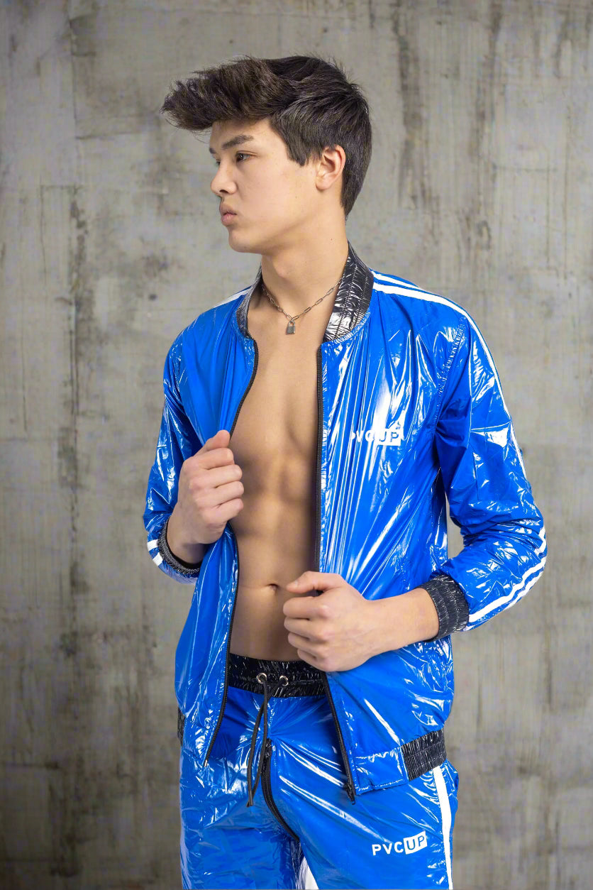 TOUCH UP - blue / white - JACKET - NYLON