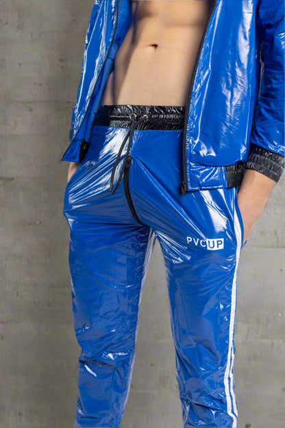 TOUCH UP - blue / white - PANTS - NYLON