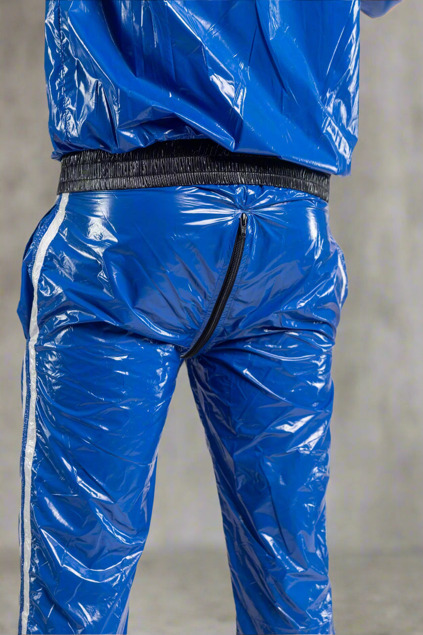 TOUCH UP - blue / white - PANTS - NYLON