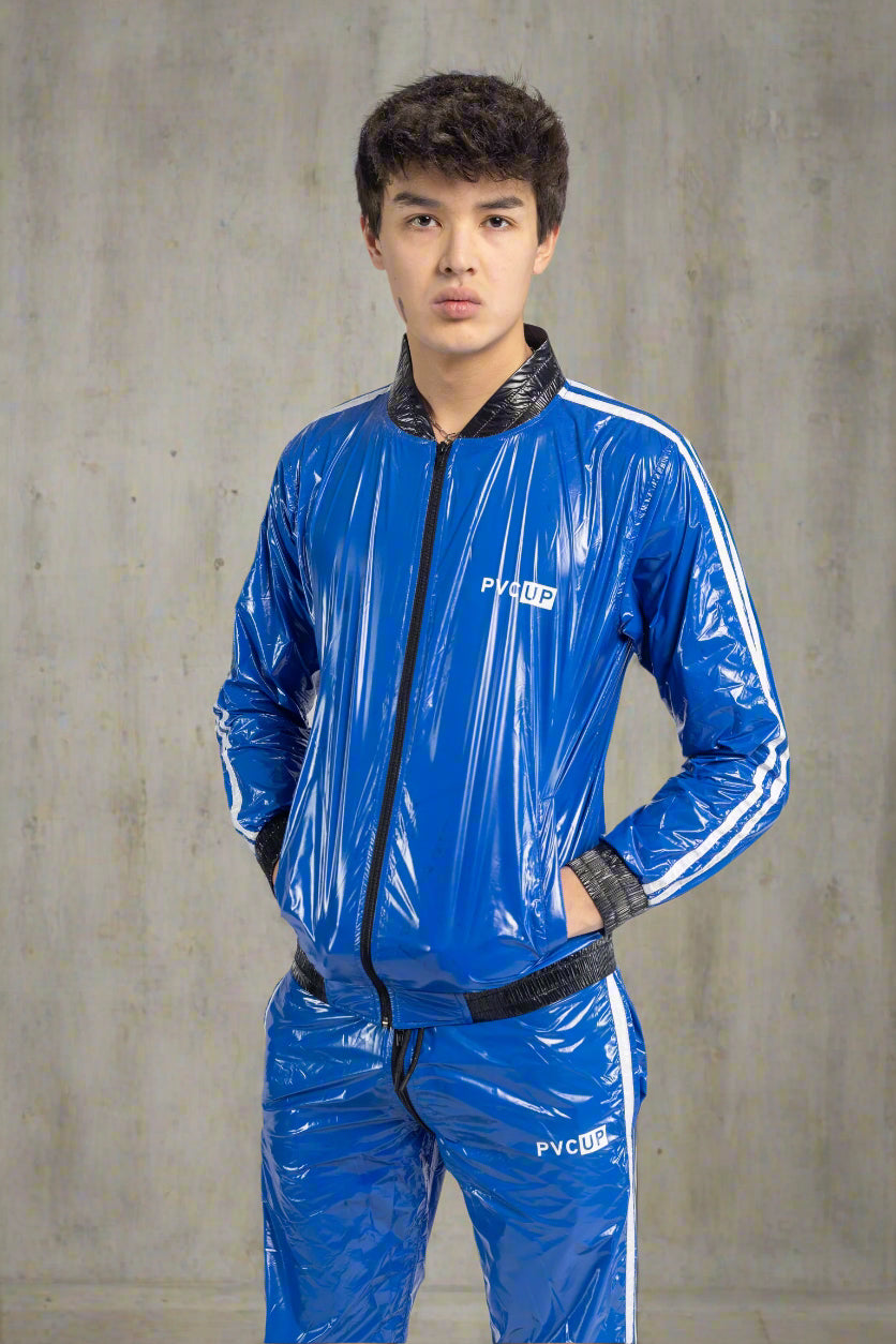 TOUCH UP - blue / white - JACKET - NYLON