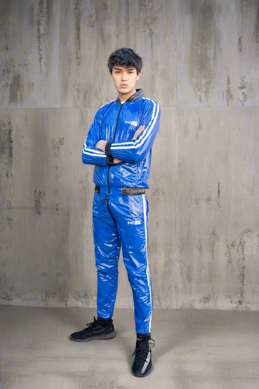 TOUCH UP - blue / white - JACKET - NYLON