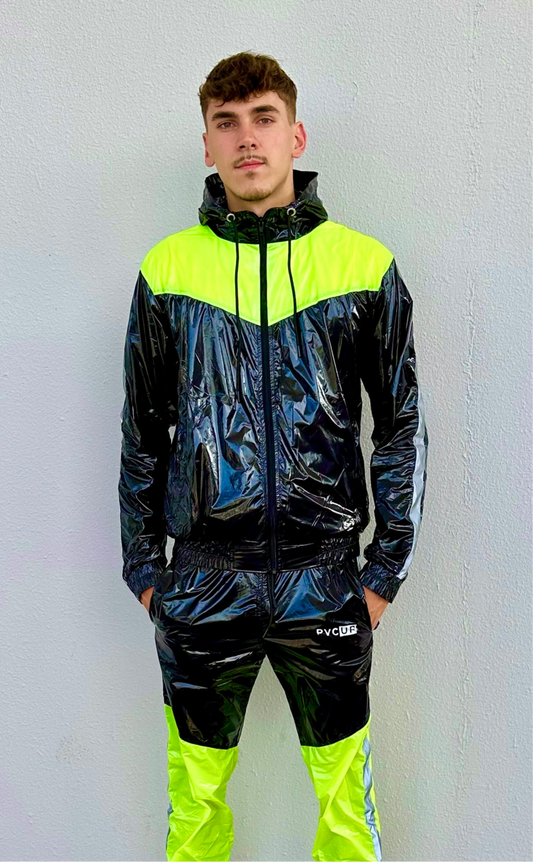 SUIT UP - black / neon / reflective - JACKET - NYLON