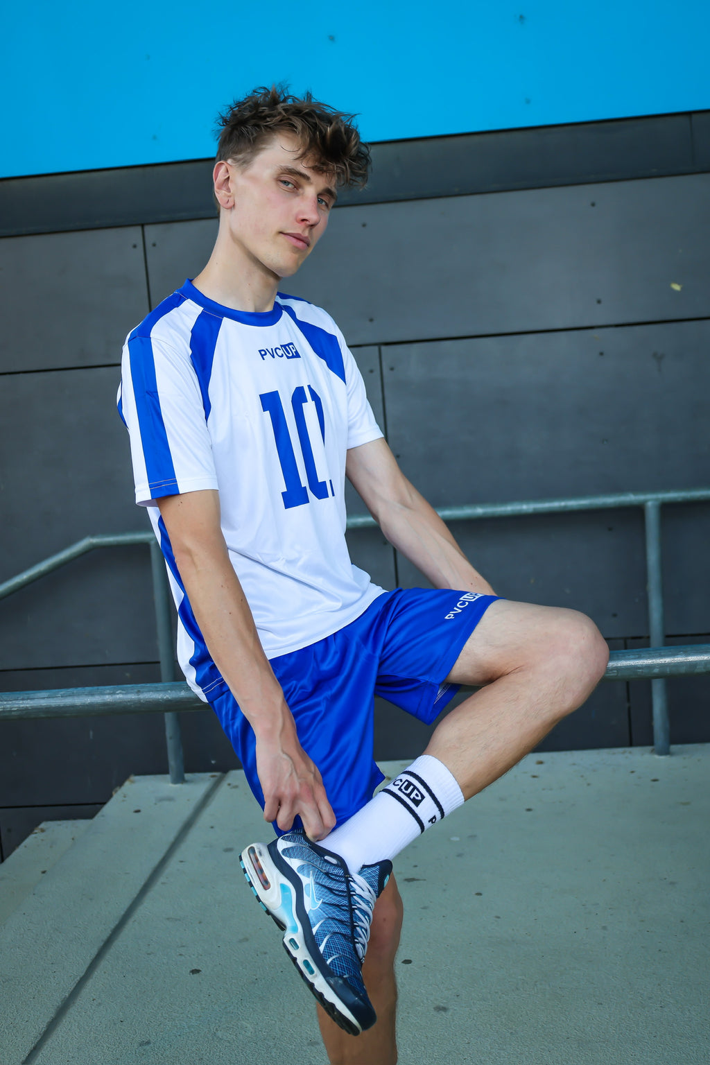 MATCH UP - blue - SHORTS - SATIN TECH