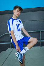 MATCH UP - blue - SHORTS - SATIN TECH
