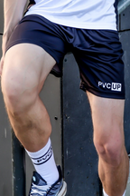MATCH UP - black - SHORTS - SATIN TECH