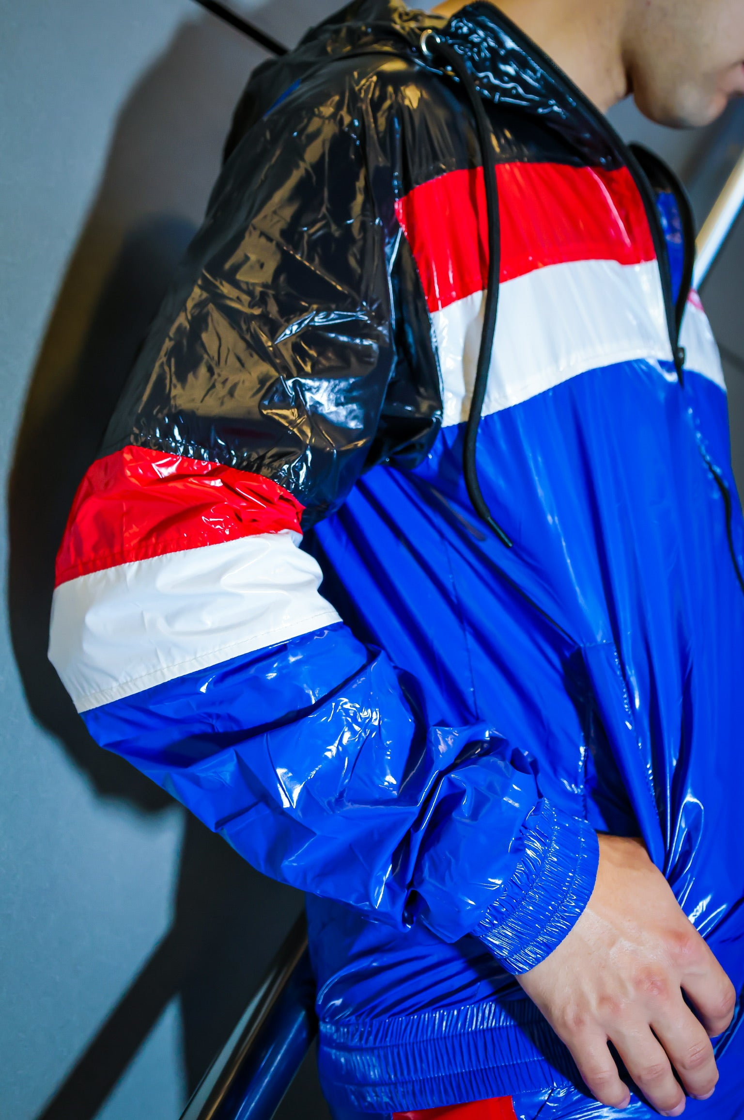 RUSH UP - blue / red / white - JACKET - NYLON