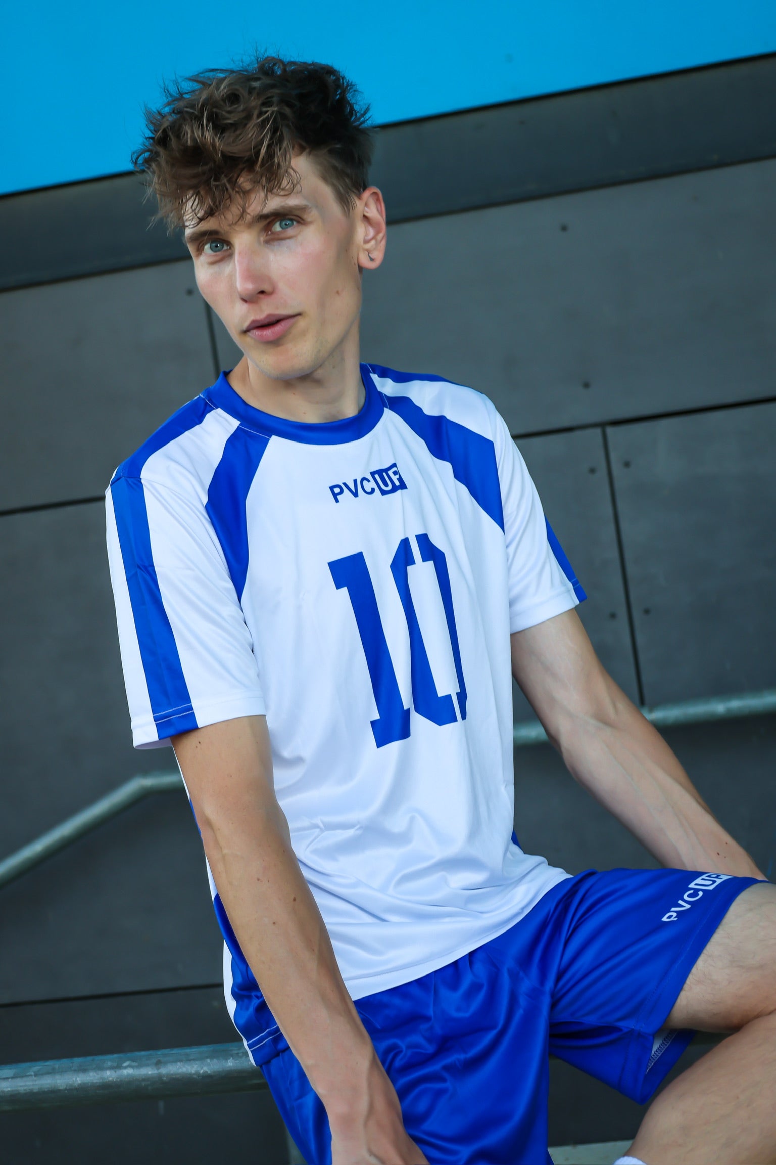 MATCH UP - blue - SHORTS - SATIN TECH