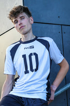 MATCH UP - white/black - JERSEY - SATIN TECH