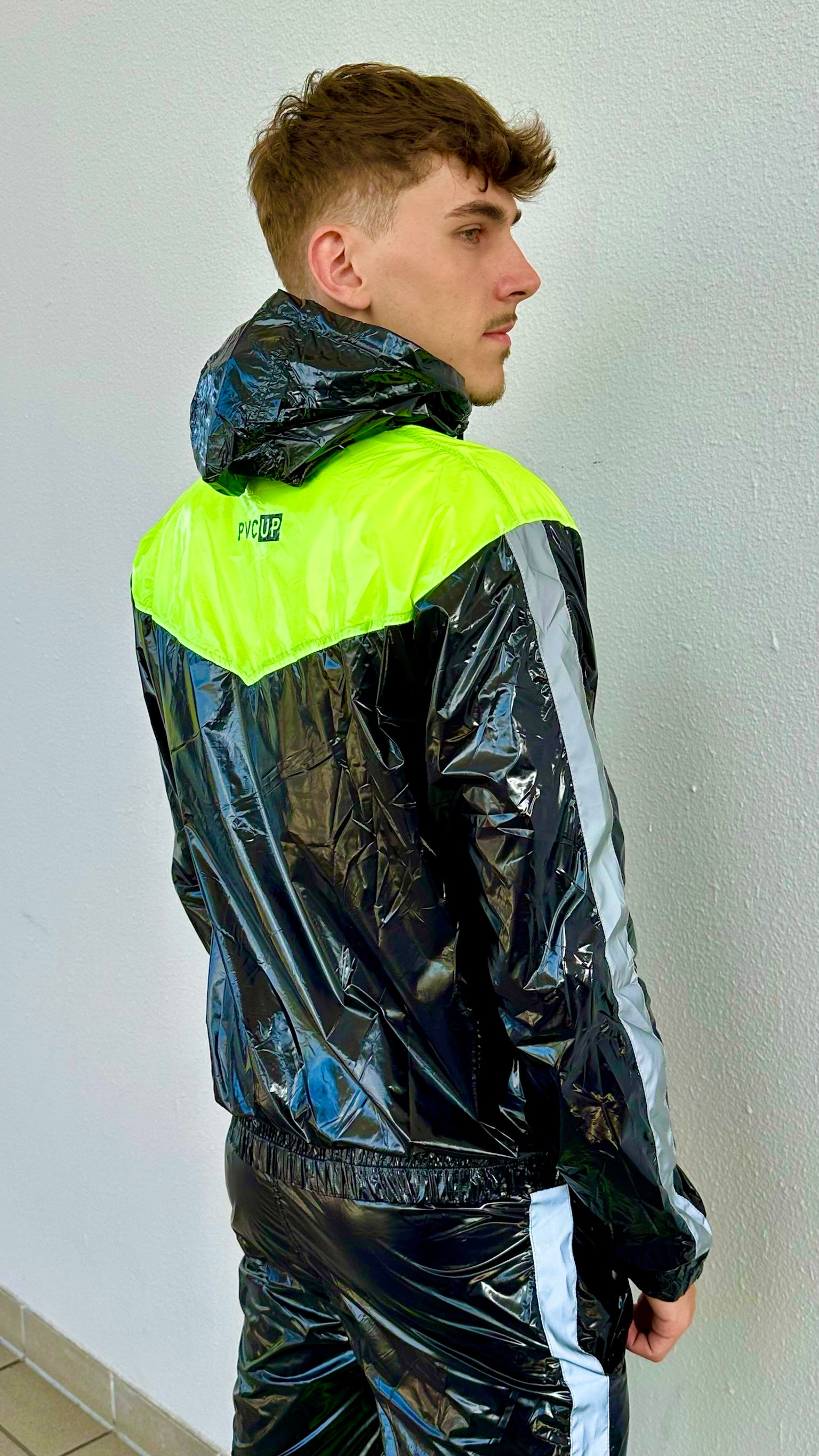 SUIT UP - black / neon / reflective - JACKET - NYLON