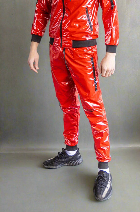 PLAY UP - red / black - PANTS - PVC