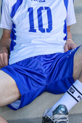 MATCH UP - blue - SHORTS - SATIN TECH