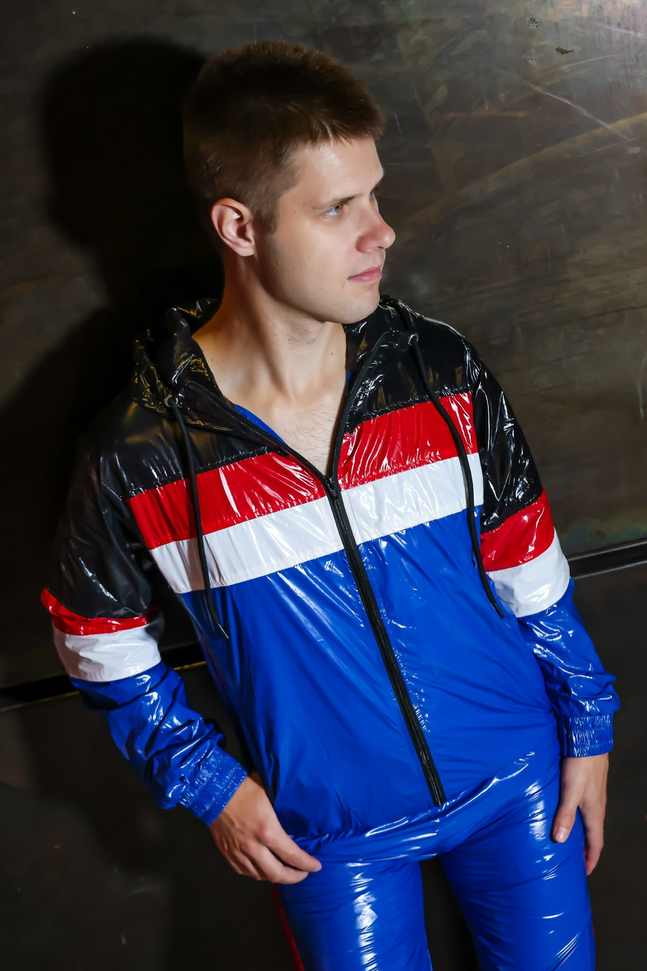 RUSH UP - blue / red / white - JACKET - NYLON