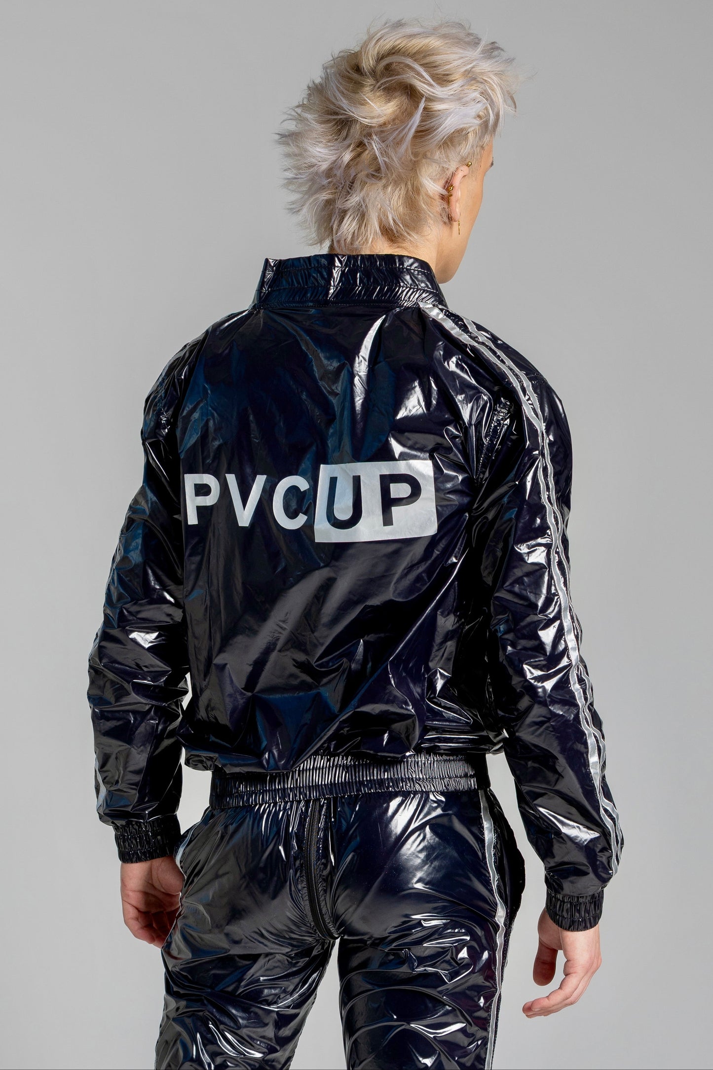 TOUCH UP - black / silver - JACKET - NYLON