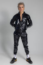 TOUCH UP - black / silver - PANTS - NYLON