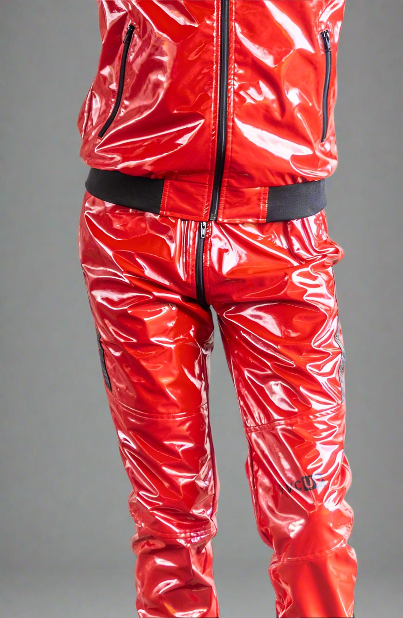 PLAY UP - red / black - PANTS - PVC