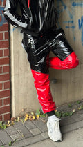 SUIT UP - black / red / reflective - PANTS - PVC
