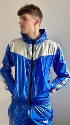 SUIT UP - blue / silver / reflective - JACKET - NYLON