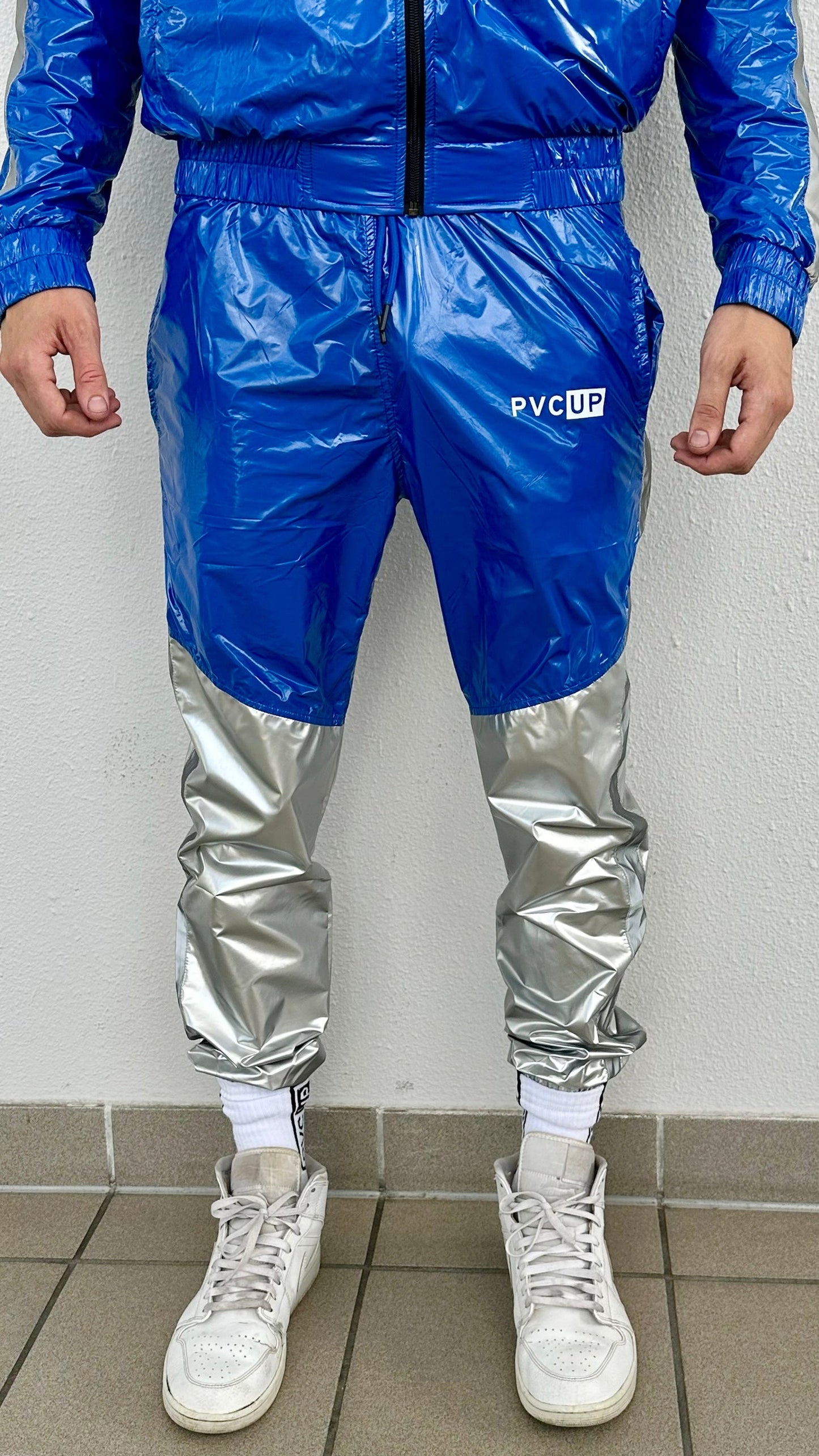 SUIT UP - blue / silver / reflective - PANTS - NYLON