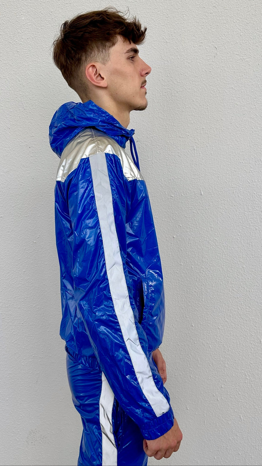 SUIT UP - blue / silver / reflective - JACKET - NYLON