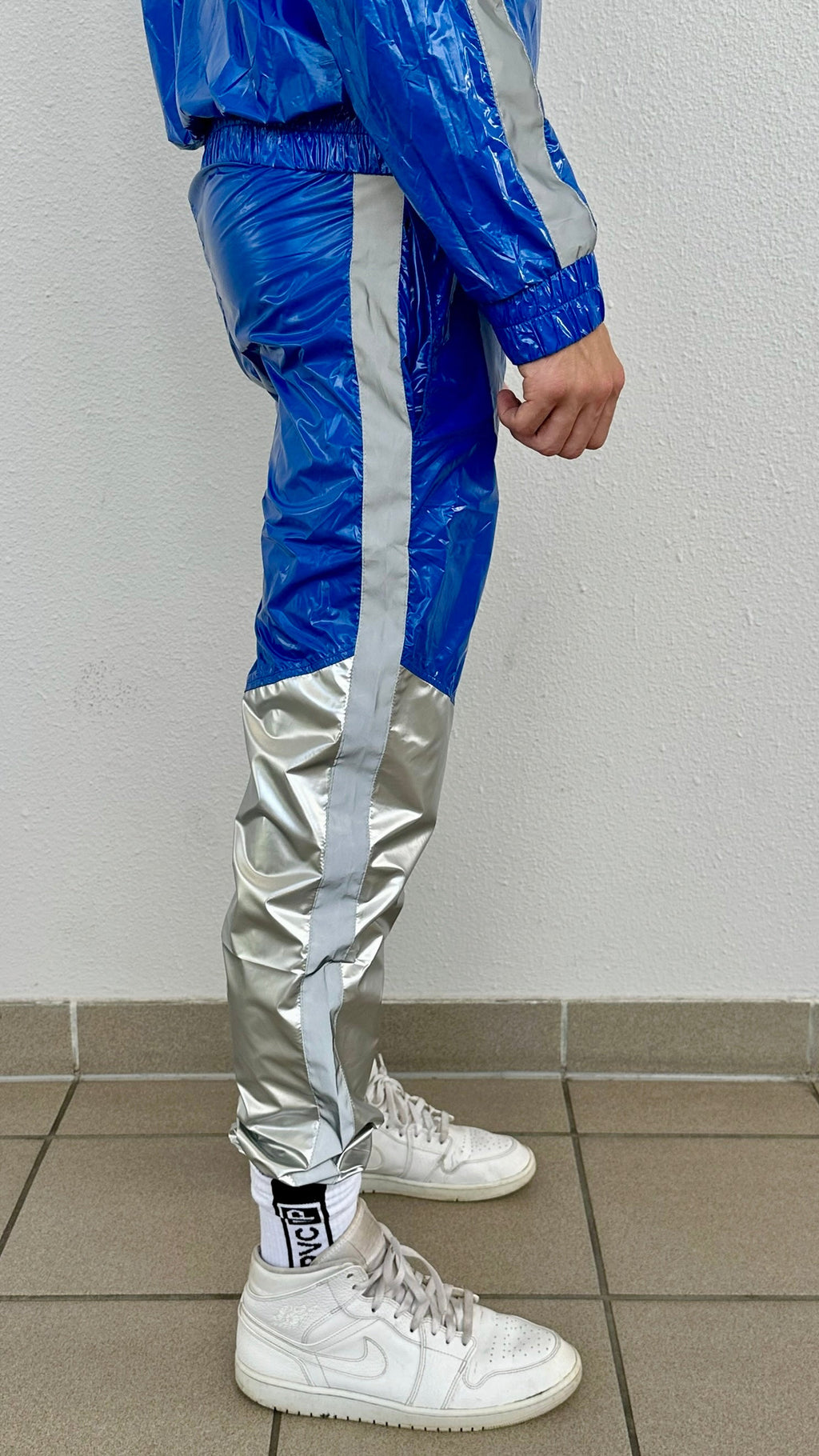 SUIT UP - blue / silver / reflective - PANTS - NYLON
