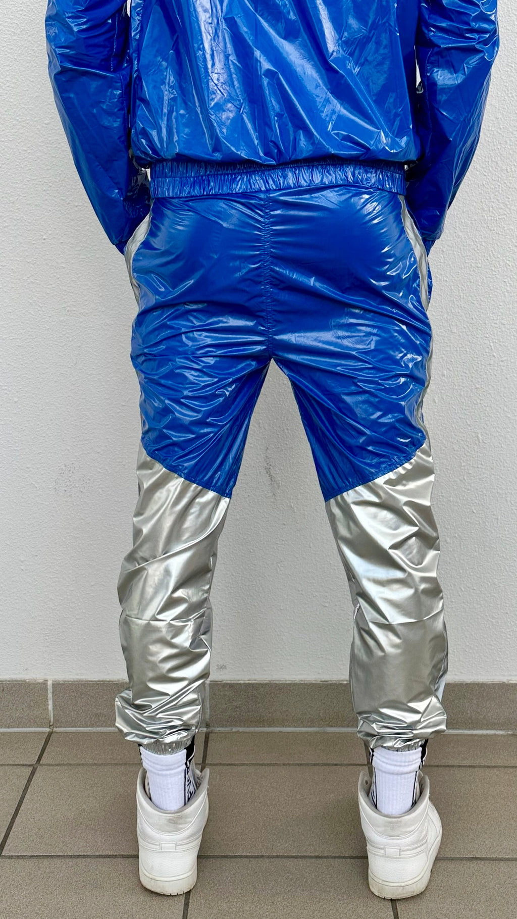 SUIT UP - blue / silver / reflective - PANTS - NYLON