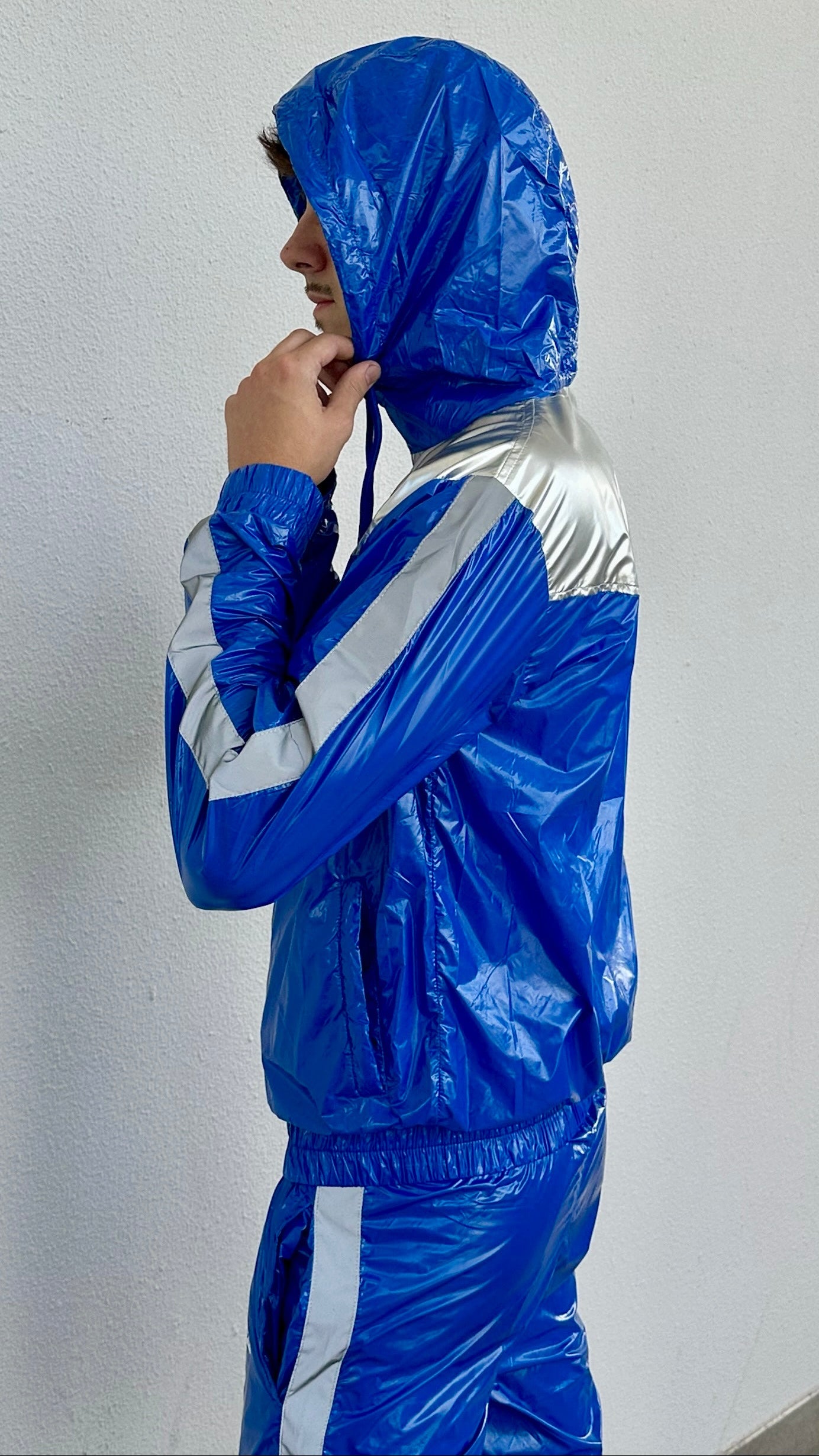 SUIT UP - blue / silver / reflective - JACKET - NYLON