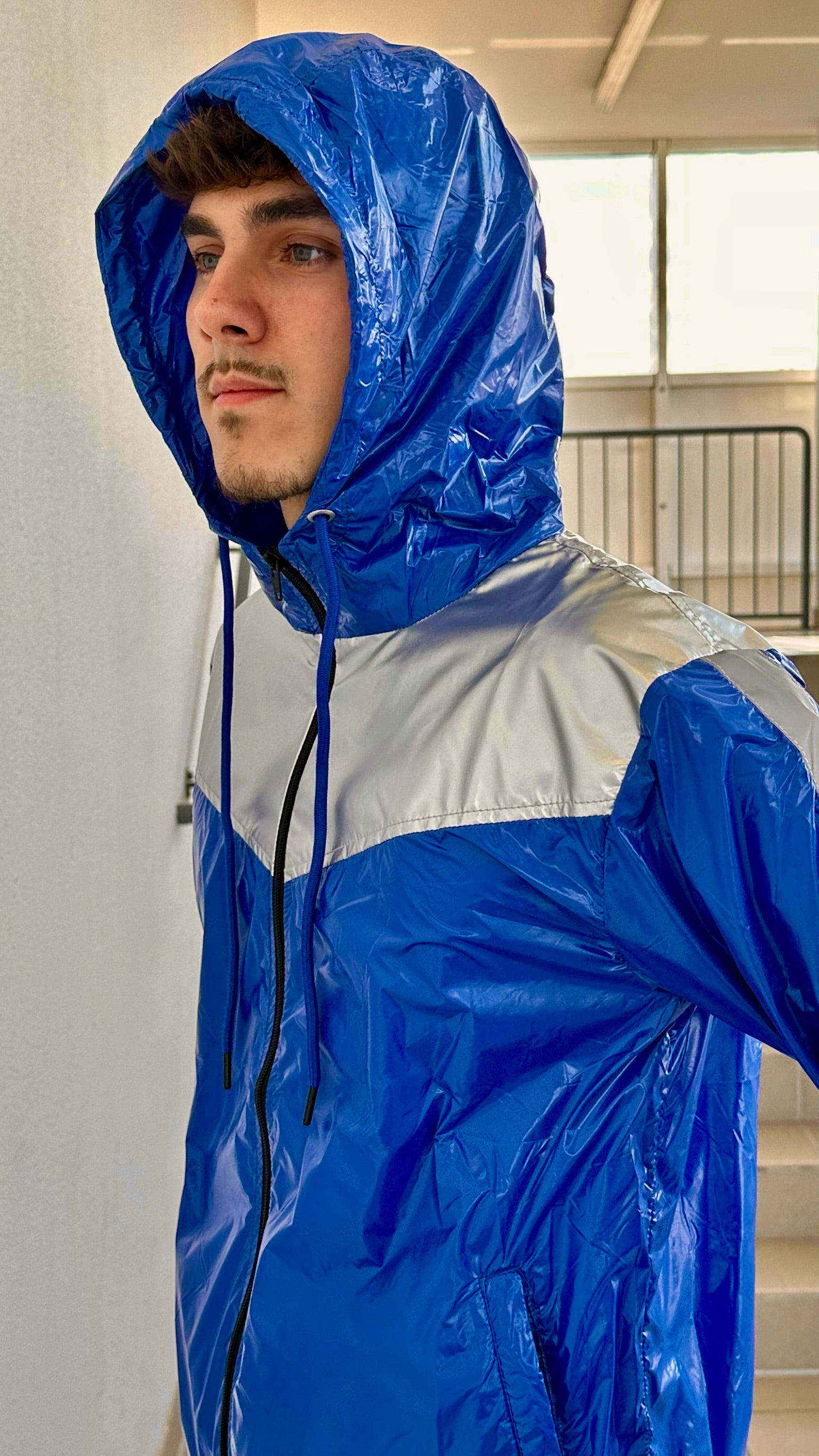 SUIT UP - blue / silver / reflective - JACKET - NYLON