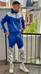SUIT UP - blue / silver / reflective - JACKET - NYLON