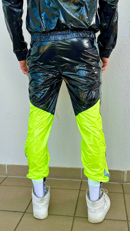 SUIT UP - black / neon / reflective - PANTS - NYLON