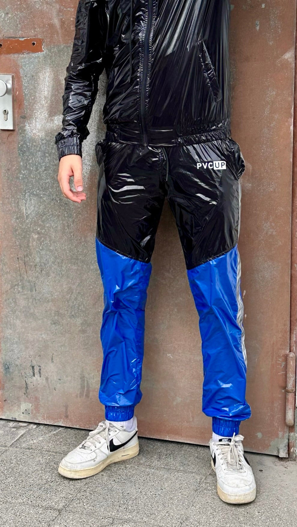 SUIT UP - black / blue / reflective - PANTS - NYLON