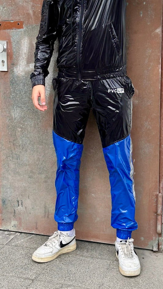 SUIT UP - black / blue / reflective - PANTS - NYLON