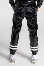HOOK UP - black/white - PANTS - PVC PLUS