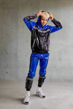 SHINE UP - black / blue / reflective - PANTS - NYLON