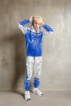 SHINE UP - blue / silver / reflective - JACKET - NYLON