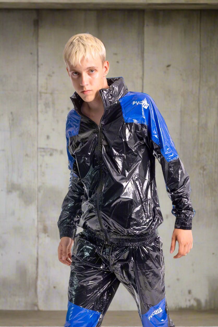 EYES UP - black / blue - JACKET - NYLON