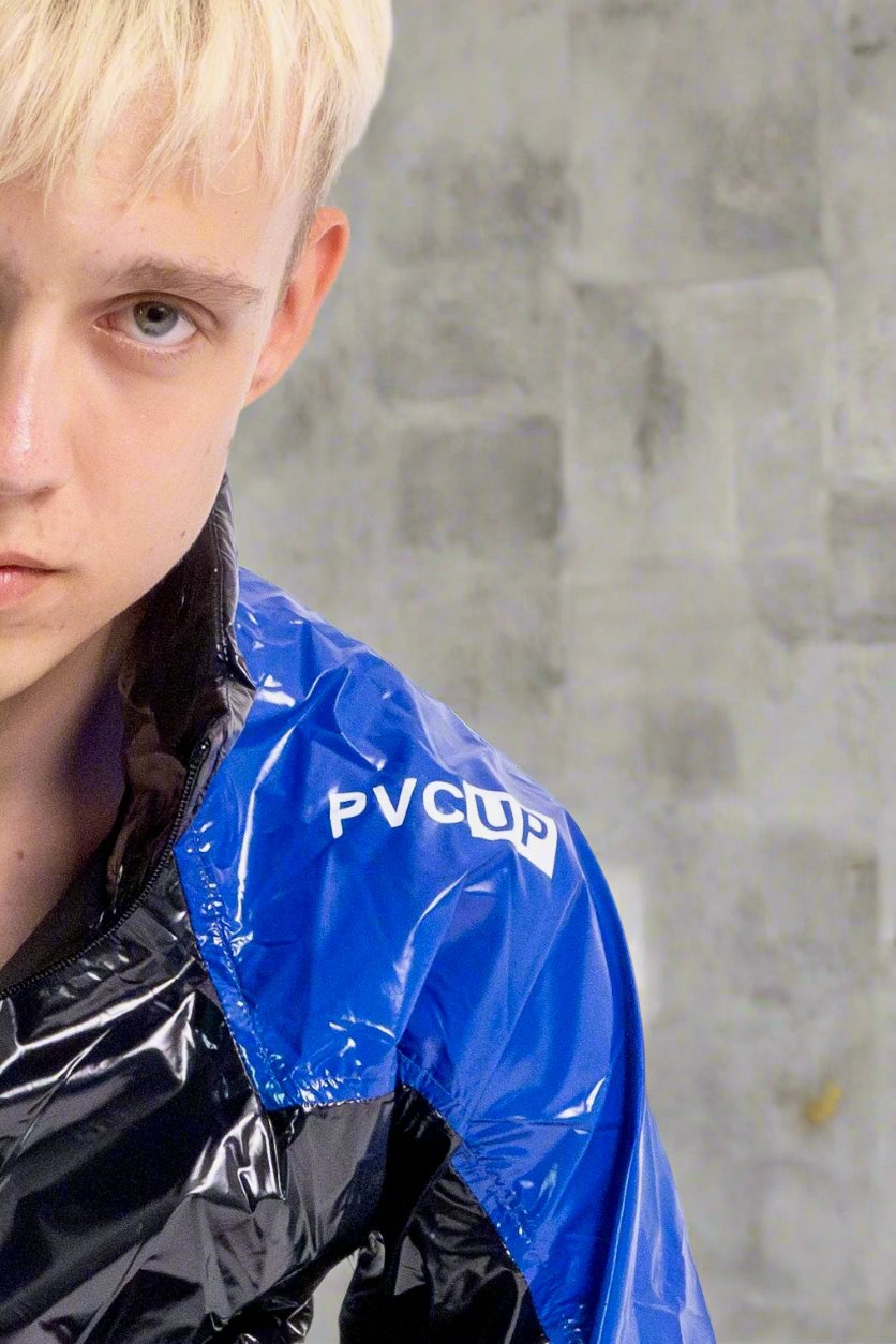 EYES UP - black / blue - JACKET - NYLON