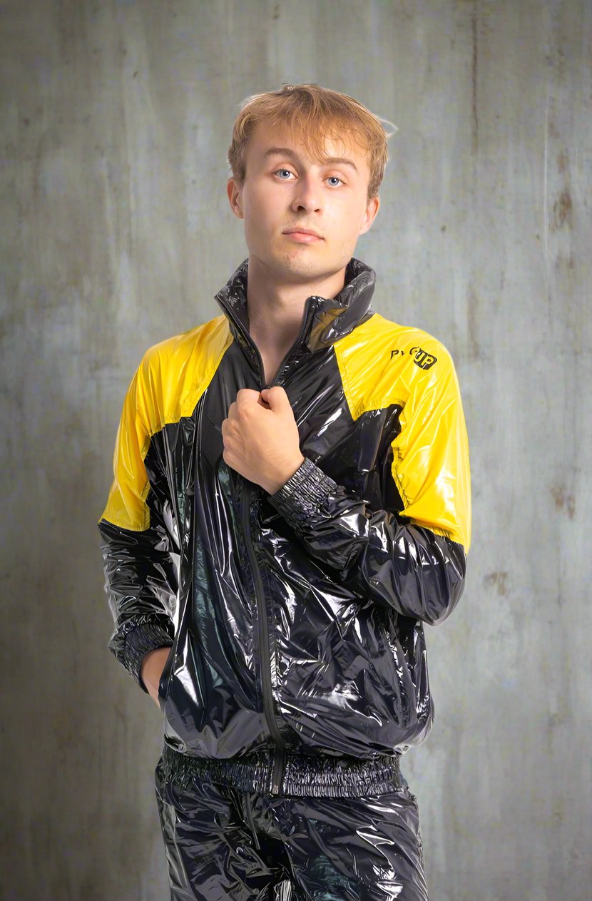 EYES UP - black / yellow - JACKET - NYLON