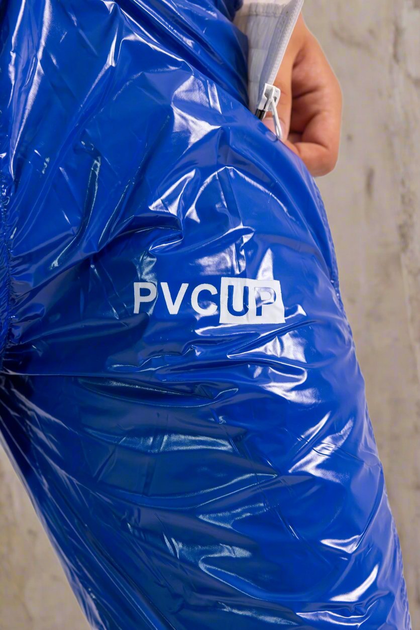 SHINE UP - white / blue / reflective - PANTS - NYLON