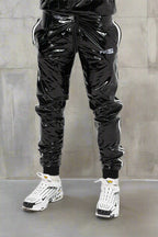 TOUCH UP - black / white - PANTS - PVC
