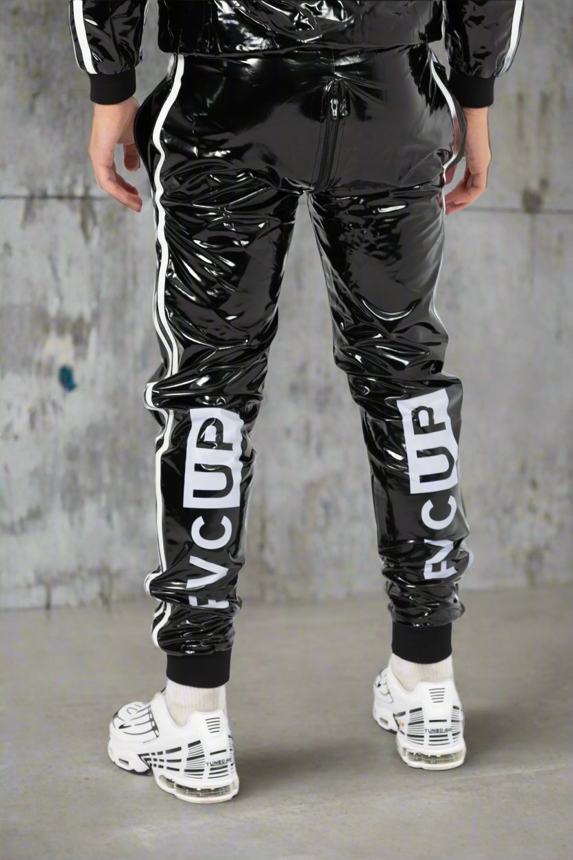 TOUCH UP - black / white - PANTS - PVC
