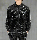 TOUCH UP - black / white - JACKET - PVC