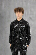 TOUCH UP - black / white - JACKET - PVC