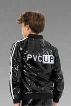 TOUCH UP - black / white - JACKET - PVC