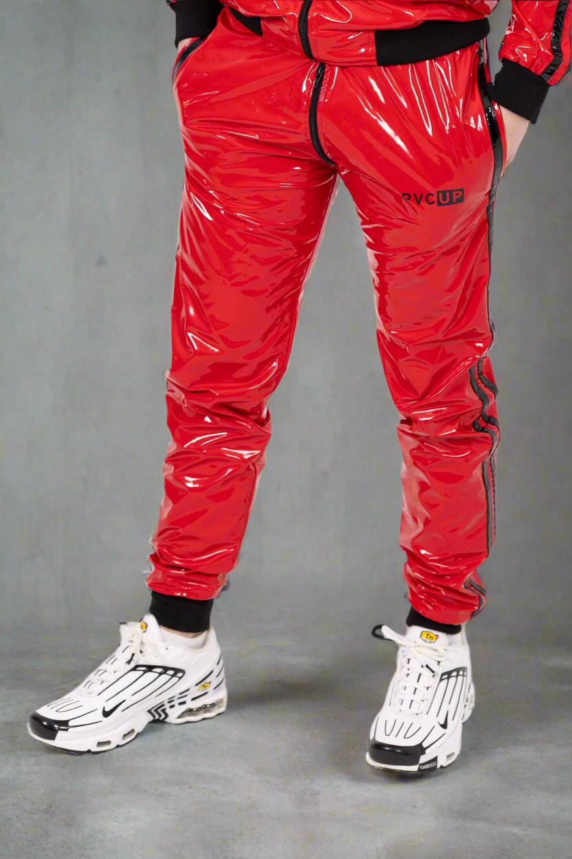 TOUCH UP - red / black - PANTS - PVC