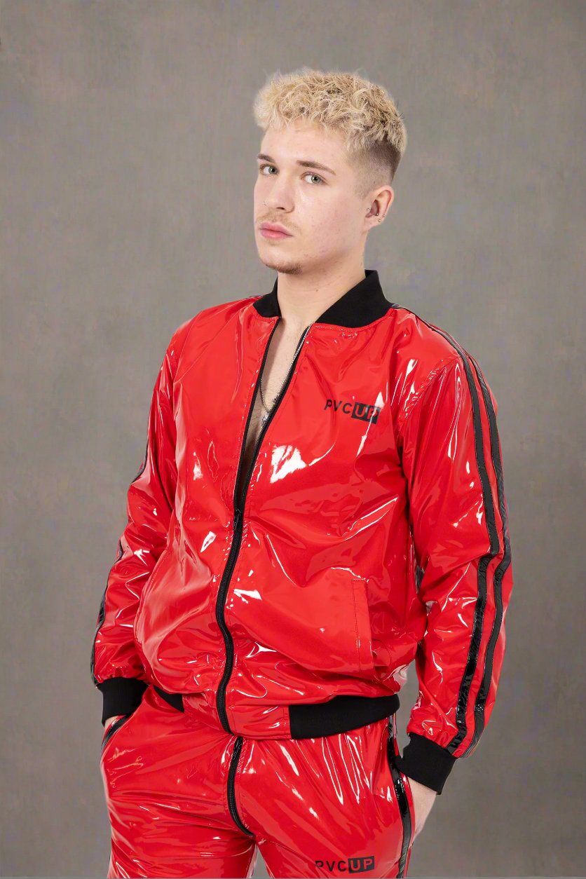 TOUCH UP - red / black - JACKET - PVC